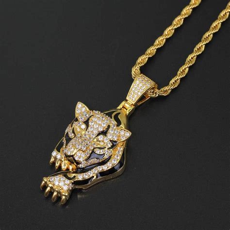 simulated diamond hip hop jewelry